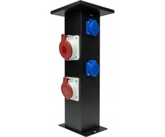 Pawbol pašto skirstomoji skydinė B.18.DS04C 32A/5P, 16A.5P, 2x250V, IP44 juoda