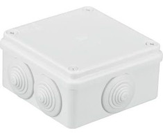 Pawbol Puszka n/t hermetyczna 80x80x40 klik 6 dławików IP44 pilka (S-BOX 036)