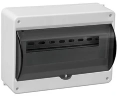 Pawbol Elektros skirstomasis skydelis S-12 su skaidriu dangčiu IP30 Pilkas