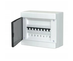 Pawbol C.1308-P Moduliniai, paviršiuje montuojami plastikiniai skirstomieji įrenginiai 1x8 IP40 C.1308-P