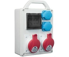 Pawbol R- BOX 240R 4S 1x32A / 5P 1x16A / 5P 2x250V, tuščias IP44 langas (B.1701R)
