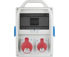 Pawbol R- LANGELIS 300 9S 1x32A / 5p, 1x16A / 5p, 2x250V, tuščias IP44 langas (B.18.300- 7)