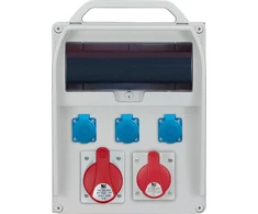 Pawbol R-BOX 380R 13S STATYBINĖ SKIRSTOMOJI PANELĖ 3X 230V, 1X 16/5, 1X 32/5 TUŠČIAS LANGAS IP44