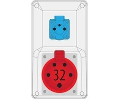 Pawbol skirstomoji plokštė R-BOX COMPACT 32A/5 1x250V - B.325/1
