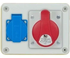 Pawbol Fiksuotas skirstomasis skydelis R- BOX 150 1x32A / 5P 1x250V IP44 (B.1090)