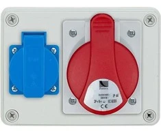 Pawbol Fiksuotas skirstomasis skydelis R- BOX 150 1x16A / 5P 1x250V IP44 (B.1091)