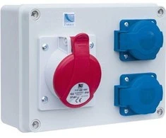 Pawbol Fiksuotas skirstomasis skydas R- BOX 190 1x32A / 5P 2x250V IP44 (B.1603)