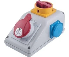 Pawbol Fiksuotosios grandinės pertraukiklis R- BOX KOMAPKT 1x32A / 5P 1x250V, išjungtas 0 / 1 (B.32501)