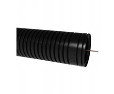 Pawbol Rura karbowana Pawbol 6160-25/750P PVC, typ 750N su pultu 25 m juoda