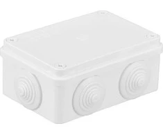 Pawbol S-BOX 206B Hermetiška dėžė 120x80x50 6 IP55 riebokšliai balta S-BOX 206B