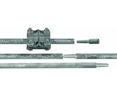 Pawbol Įžeminimo strypas be sriegio sulankstomas komplektas 3m fi16mm (2x1,5m) OC cinkuotas karščiuoju būdu R.8055BG