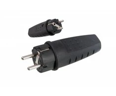 Nešiojamas guminis kištukas 250V, 16A, IP LUX PAWBOL D.3158L
