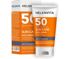 Helenvita Sun UVA &amp; UVB Protection Before Sun Exposure Kreminis For Face SPF 50, 50 ml
