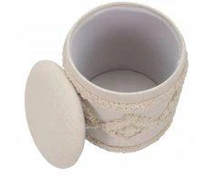 P&amp;C Taburetė su daiktadėže, apvali, Ø 35 cm