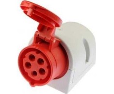 PCE Vnt. fiksuotas lizdas 16/5 IP44 400V - 115-6