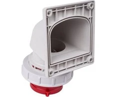 PCE Plokštės kištukas (fazinis kryžminis) 16A 5P 400V raudonas IP67 TWIST 778152-6