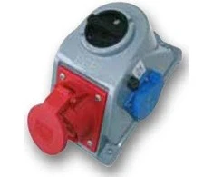PCE Fiksuotas lizdas su jungikliu L- 0- P 16A 4P 400V + 2P + Z 230V IP44 COMBO- POL (960615411W)
