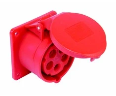 PCE Straight 16A 400V 3P + Z + N 75x75mm IP44 315-6F7
