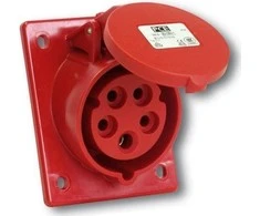 PCE 32A 4P 400V raudona IP44 TWIST (424- 6)