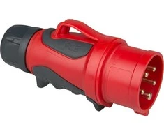 PCE Nešiojamas kištukas (fazinis kryžminis) 16A 5P 400V 6h IP44/54 GRIP 70153-6