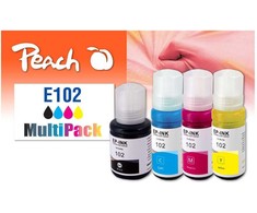 Peach Peach Epson CISS 102 kasetė MultiPack bk,c,m,y, perdirbta
