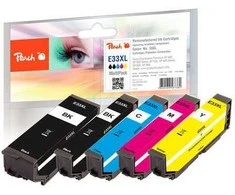 Peach Patrone Epson No.33XL T3357 Multipack bk,pbk,c,m,y remanufactured