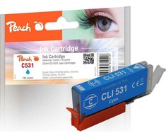 Peach Peach Patronas Canon CLI-531, 6120B002 cyan Suderinamas