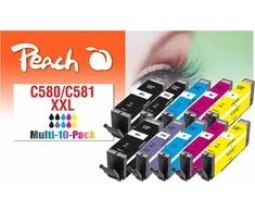 Peach Peach PI100-437 nabój su tuszem 10 vnt. Zamiennik Ekstra (Super) Wysoka wydajność Juodas, Cyjan, Purpurowy, Foto mėlyna, Geltonas