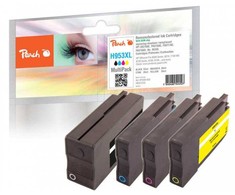 Peach Peach PI300-932 nabój su tuszem 4 vnt. Zamiennik Wysoka (XL) wydajność Juodas, Cyjan, Purpurowy, Geltonas