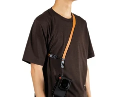 Peak Design Dirželis Form Leather Camera Strap Short Amber – gintarinis