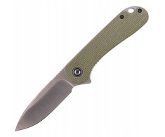Sulankstomas peilis Civivi Elementum C907S olive micarta