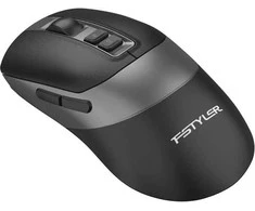 Pelė A4Tech FB50CS Plus FStyler, belaidė cicha biurowa pelė, BT+2,4GHz, juoda
