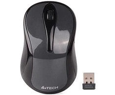 Pelė A4Tech Myś G3-280N, V-Track, bezdrátowa optinė pelė, 1200 DPI, 2.4GHz, pilka