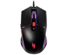 Pelė Acer Nitro Pelė NMW100 Juodas, Up to 7200 dpi, su laidu, 6 buttons, Retail Pack
