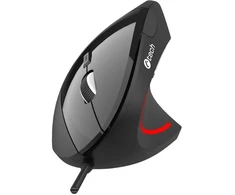 Pelė C-Tech pelė VEM-09C, vertikali, 6 mygtukai, juoda, USB