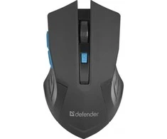Kompiuterio Pelė - Defender Accura MM-275, Optinė 1600 DPI, Juoda/mėlyna