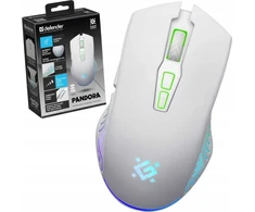 Belaidė pelė DEFENDER PANDORA RF Baltas 3200dpi 7P