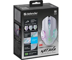 CDEFENDER GM-511 KATANA RF 3200dpi 7P Baltas