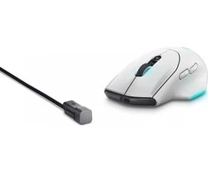 Dell | Pelė žaidimams | AW620M | su laidu/Wireless | Alienware Belaidė pelė žaidimams | Lunar Light