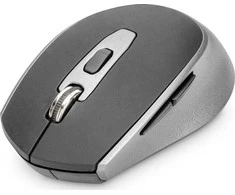 Pelės Digitus DIGITUS optinė bevitė pelė 1600 DPI 6 2.4 GHz, juoda ir pilka