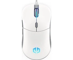 Endorfy GEM Plus balta pelė su laidu | 19000 DPI