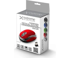 Extreme Belaidė pelė Esperanza XM105R, raudona