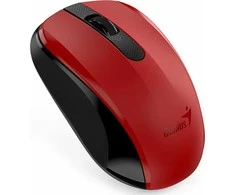 Pelės Genius Pelės NX-8008S, 1200DPI, 2.4 [GHz], optinis, 3c, belaidis USB, raudonas, 1 pc AA