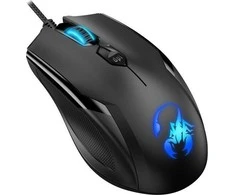 GENIUS pelė GX GAMING AMMOX X1 600, su laidu, 3200 dpi, RGB apšvietimas, USB, juoda