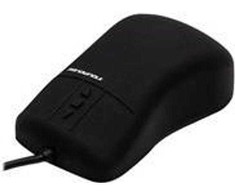 Pelė Gett GETT InduMouse Pro Silikon Pelė Scroll lazerinis Track-On-Glass-Funktion IP68 wasserdicht desinfizierbar laseroptisch USB Farbe: juodas