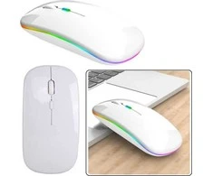 Lean Belaidė ergonominė balta pelė