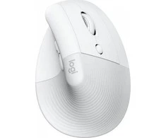 LOGITECH Lift verslui Vertikali pelė ergonomiškas 6 mygtukai belaidis Bluetooth 2.4 GHz Bolt USB imtuvas off-baltas