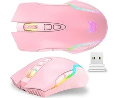 ONIKUMA CW905 Rožinė belaidė žaidimų pelė 2.4G