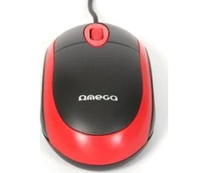 Pelė Omega OM06VR, juoda/raudona