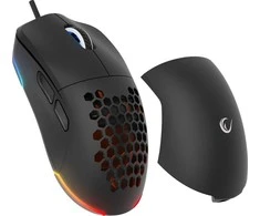 Pelė Rampage BLINK myszka žaidimams su laidu USB, 12800 DPI, RGB, sensor optyczny, juoda